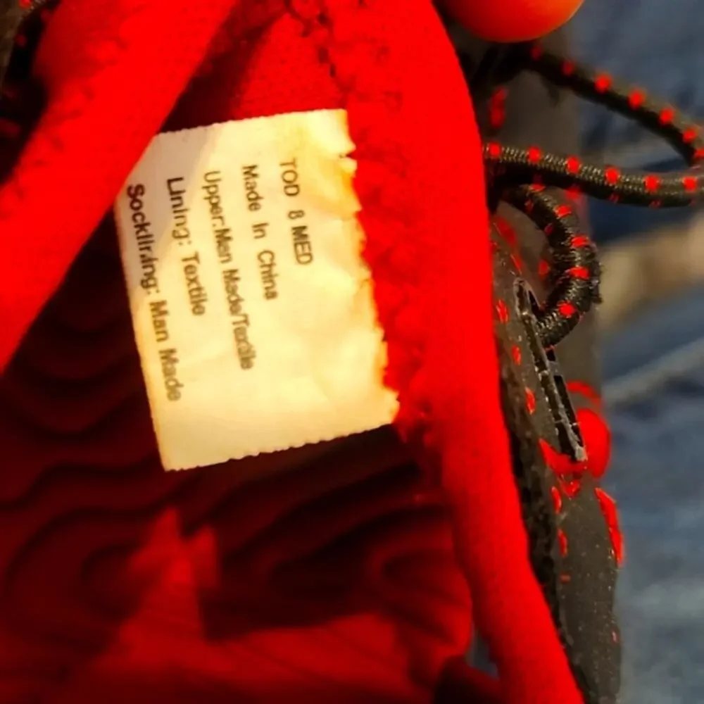 Kids Black and Red Shoes